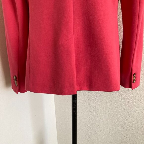 Talbots Aberdeen Pink Blazer Jacket Size 12 Lined Tailored Classic - Picture 14 of 15